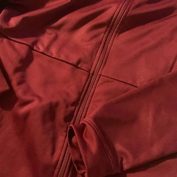 boys dark red zip up hoodie - Picture 3 of 6